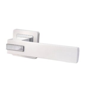 Дверная ручка APOLLO, Cube WHITE/CP